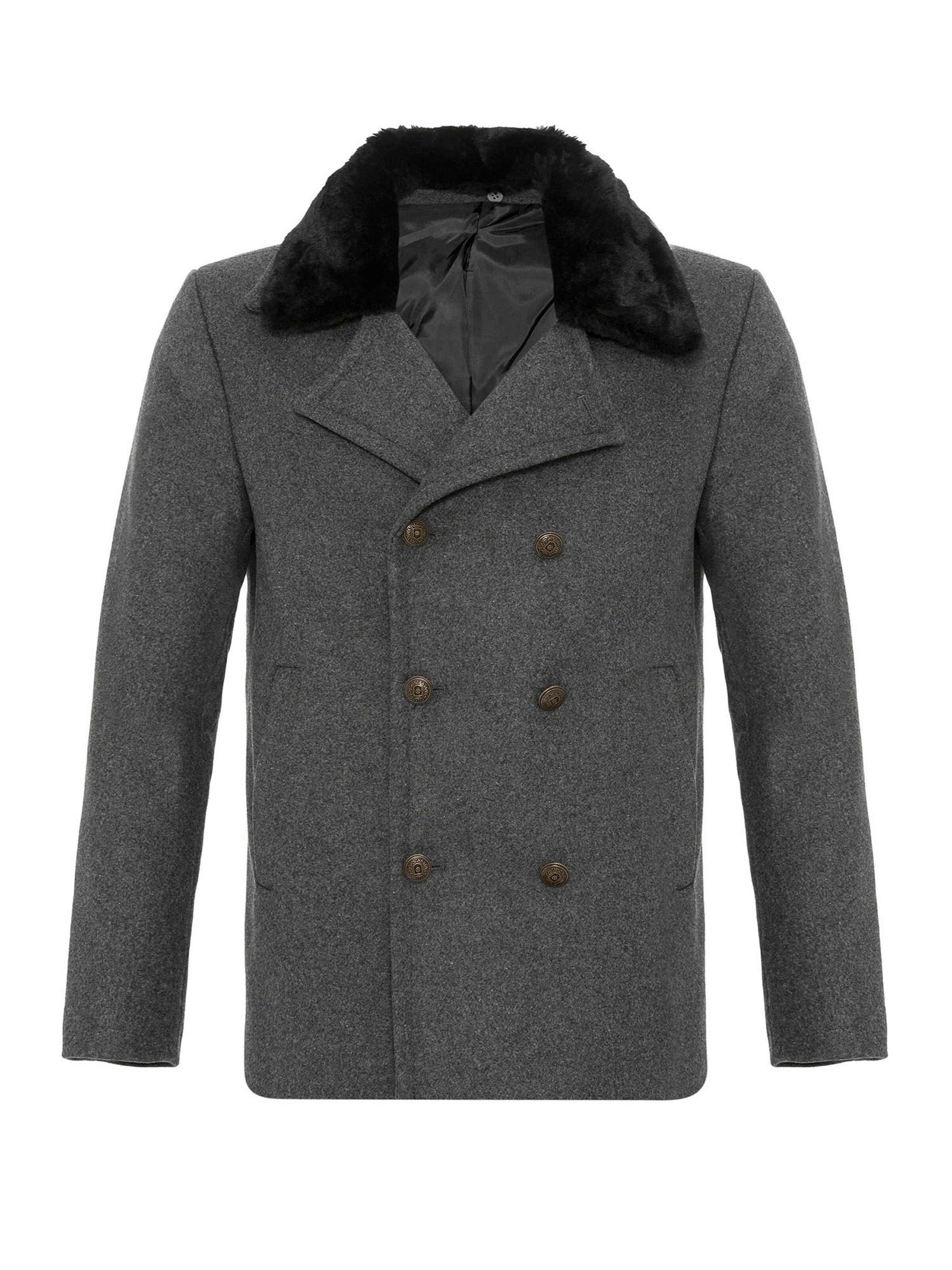 Antioch Övergångsrock i grå: framsida