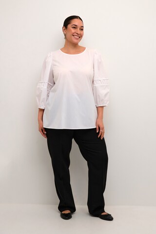KAFFE CURVE Blouse in White