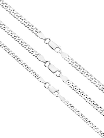 NTHIRTYTHREE Ketting 'Silberkette 925 Sterling Silber Panzer Stil Echtsilber 45cm-60cm Halskette - Bestpreis - Damen Herren mit Schmuckbox - Sale 31.08.2026' in Zilver