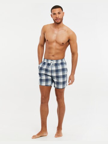 Threadbare Badeshorts 'Ananas' in Blau