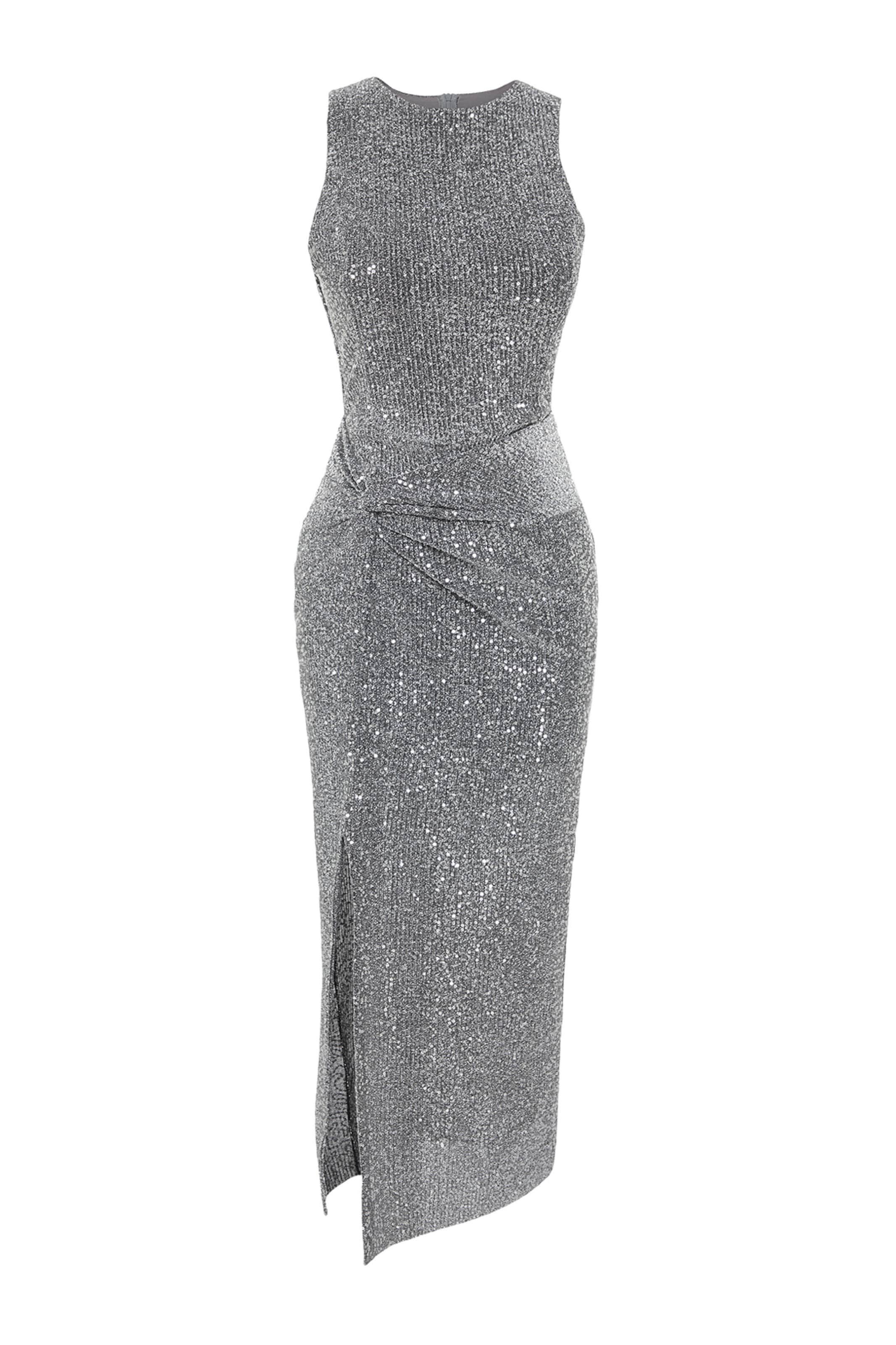 Trendyol Cocktail Dress in Grey: front