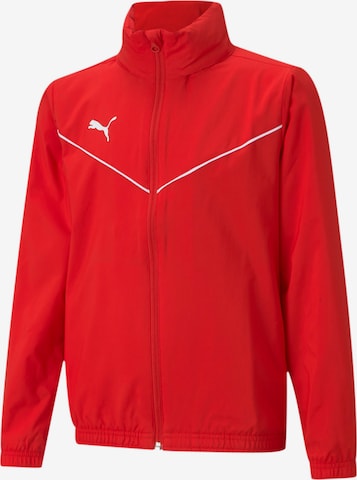 PUMA Athletic Jacket 'TeamRISE' in Red: front