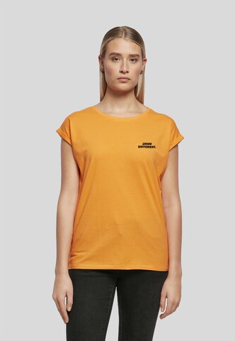 Urban Classics T-Shirt 'Think' in Orange: Vorderseite