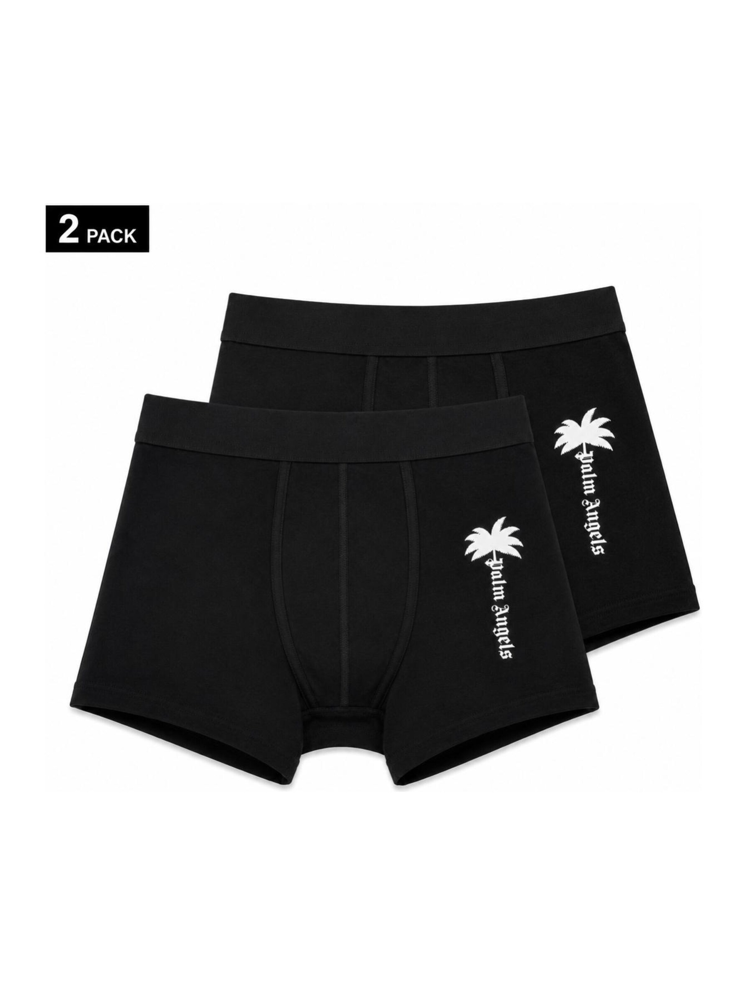 Boxer di Palm Angels in nero: frontale