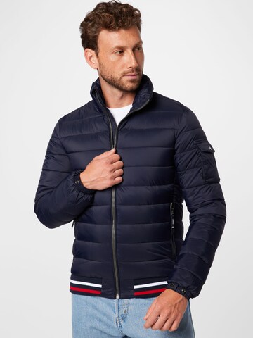 Superdry Tussenjas 'FUJI' in Blauw: voorkant