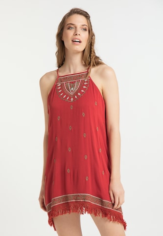 usha FESTIVAL Summer Dress in Red: front