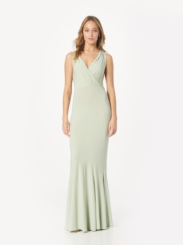 Lipsy Evening Dress in Green: front