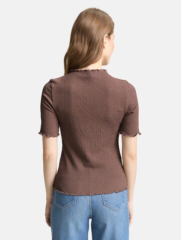 TOM TAILOR DENIM Shirt in Bruin