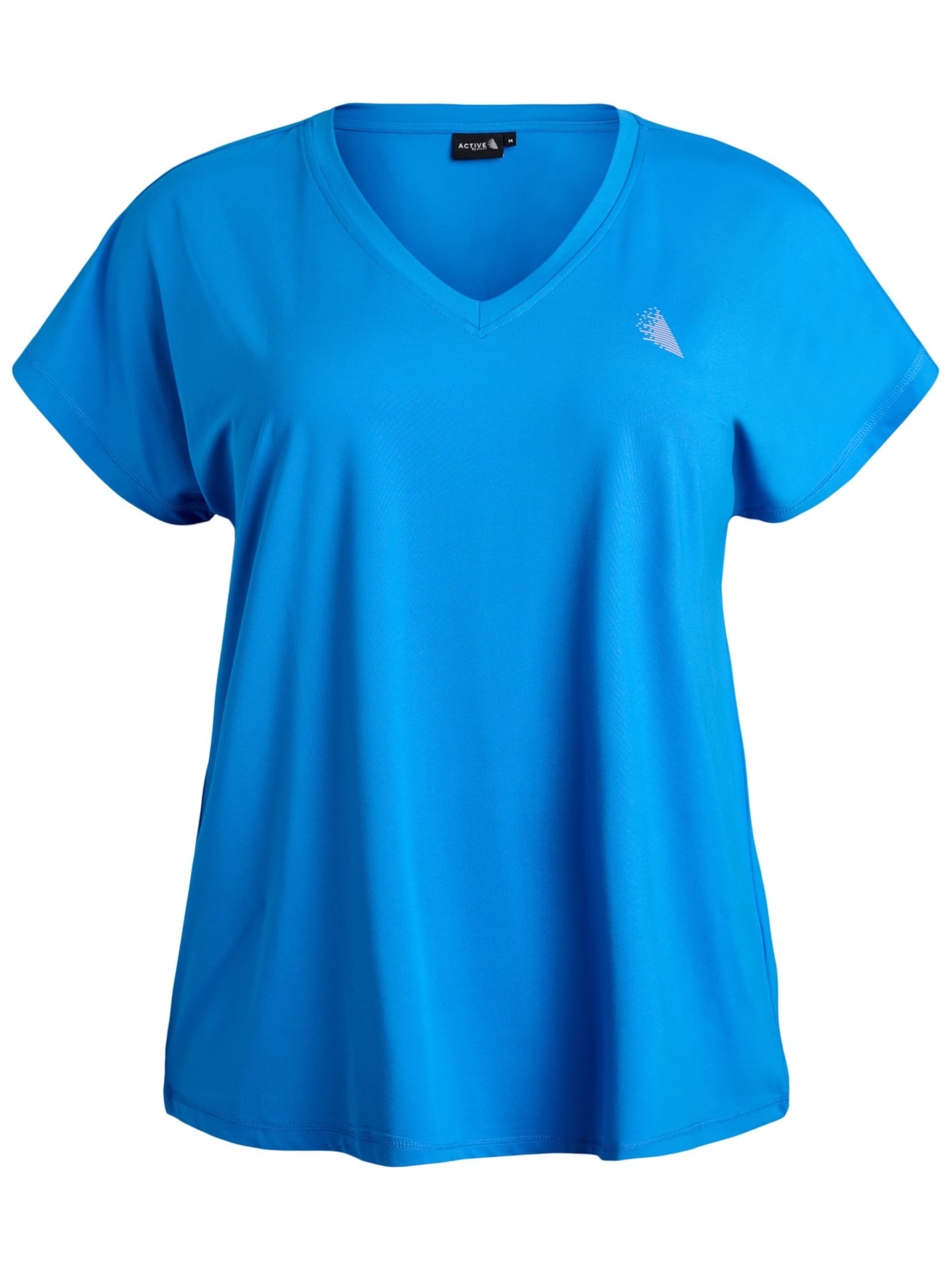 Maglietta 'Abasic' di Active by Zizzi in blu: frontale