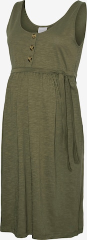 MAMALICIOUS Kleid 'MLEvi Lia' in Grün: Vorderseite