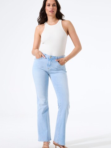 GARCIA Flared Jeans 'Celia' in Blauw