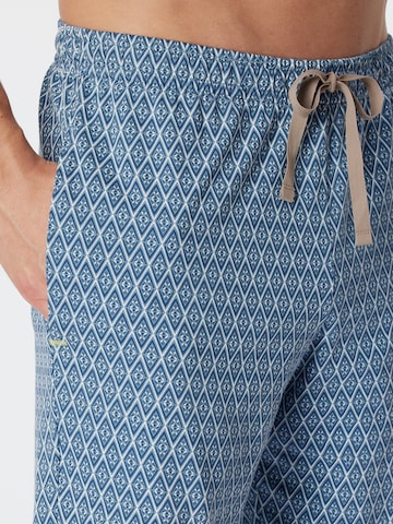 SCHIESSER Regular Pyjamashorts ' Mix & Relax ' in Blau
