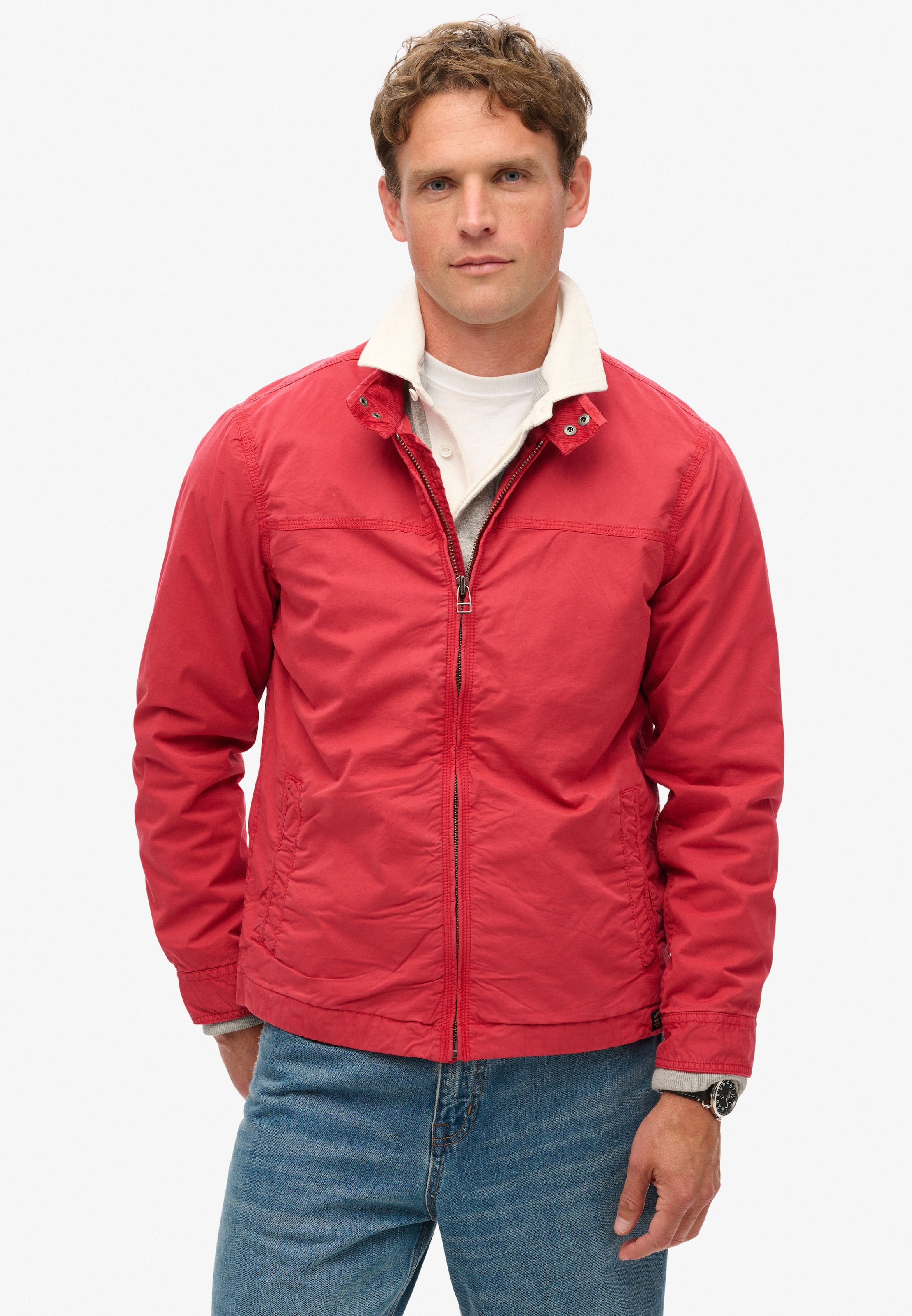 Superdry Tussenjas 'Harrington' in Rood