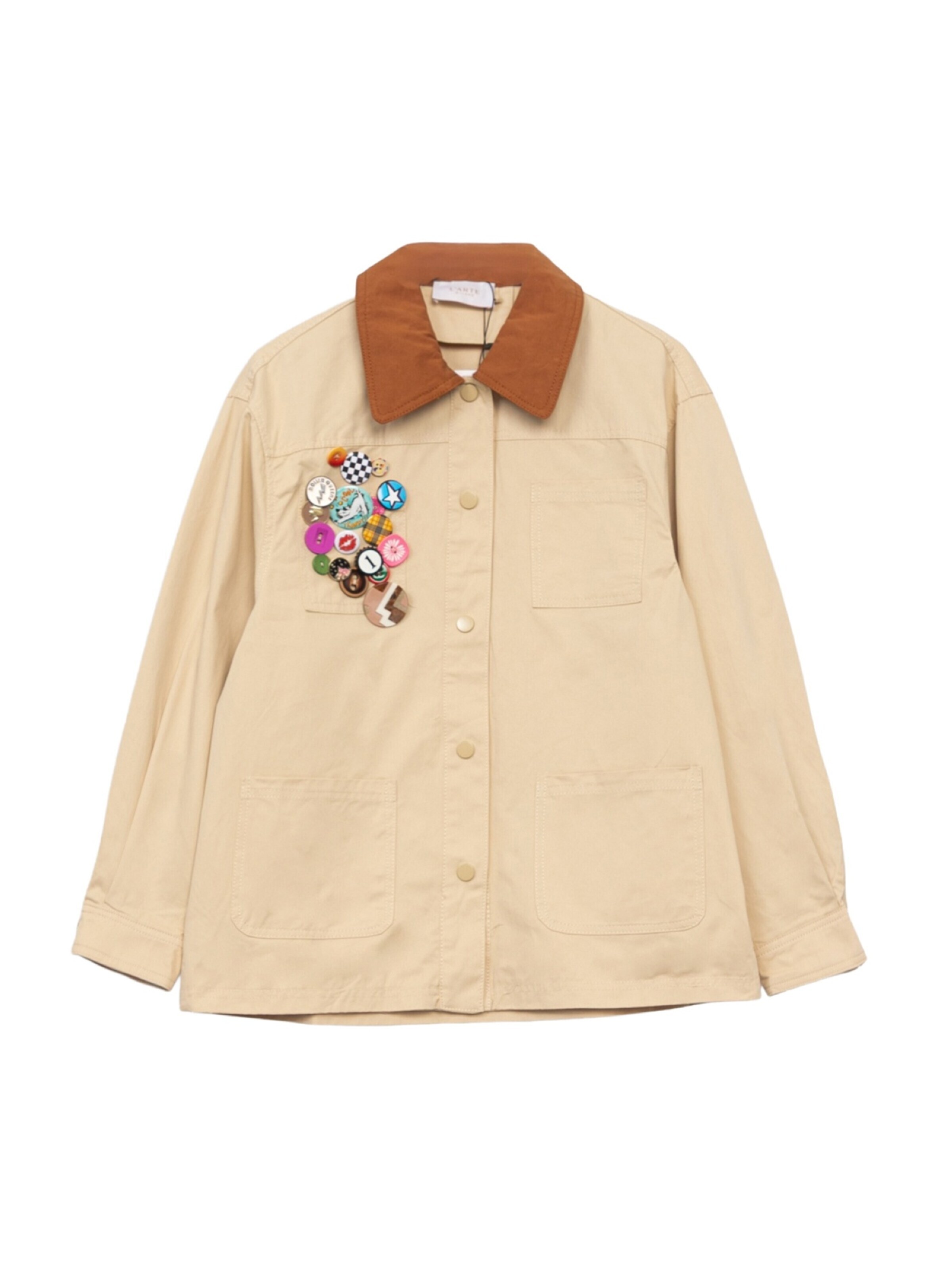 L'Arte Milano Winterjacke‌‌‌‌‌ in Beige: Vorderseite