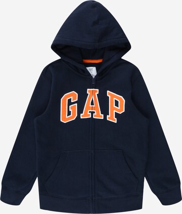 GAP Zip-Up Hoodie in Blue: front