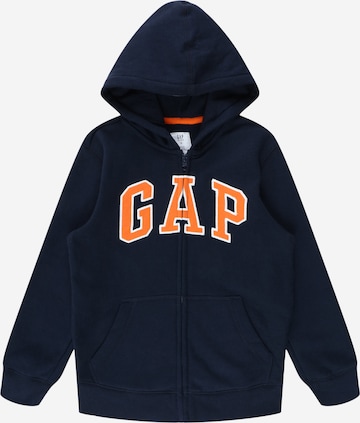 GAP Zip-Up Hoodie in Blue: front