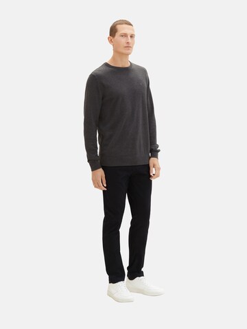 Coupe slim Pantalon chino 'Travis' TOM TAILOR en noir