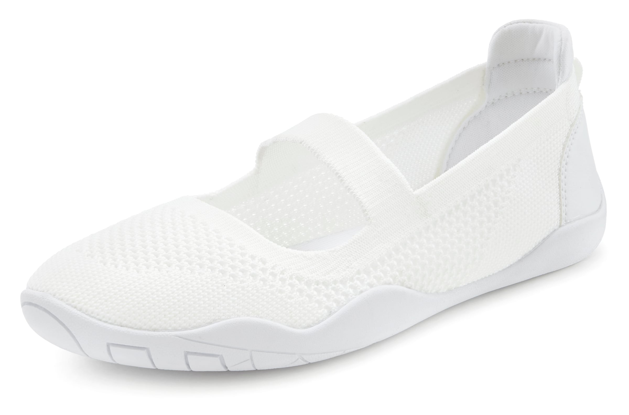 LASCANA Μπαλαρίνα με λουράκια σε λευκό: μπροστά