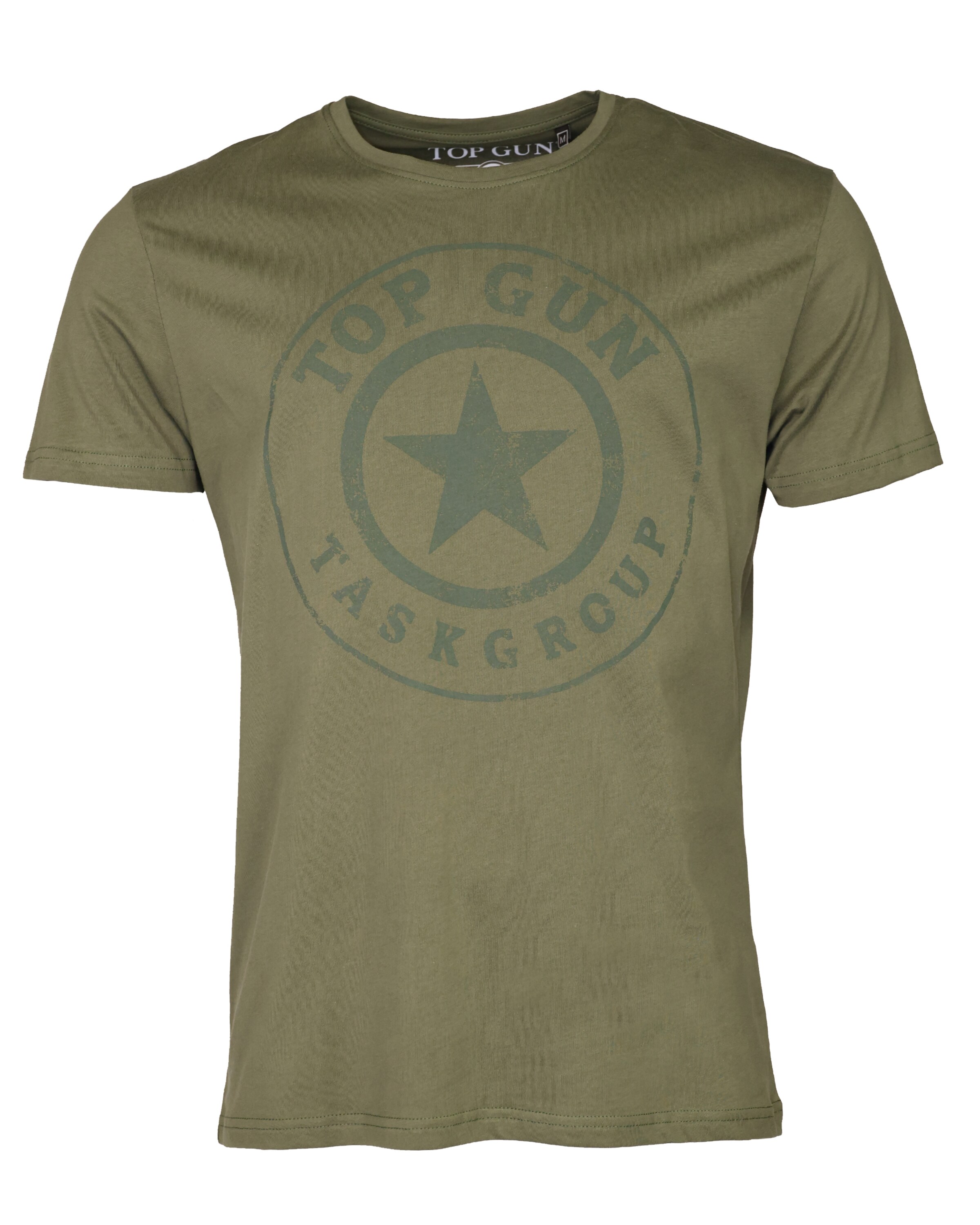 TOP GUN Shirt in Groen: voorkant
