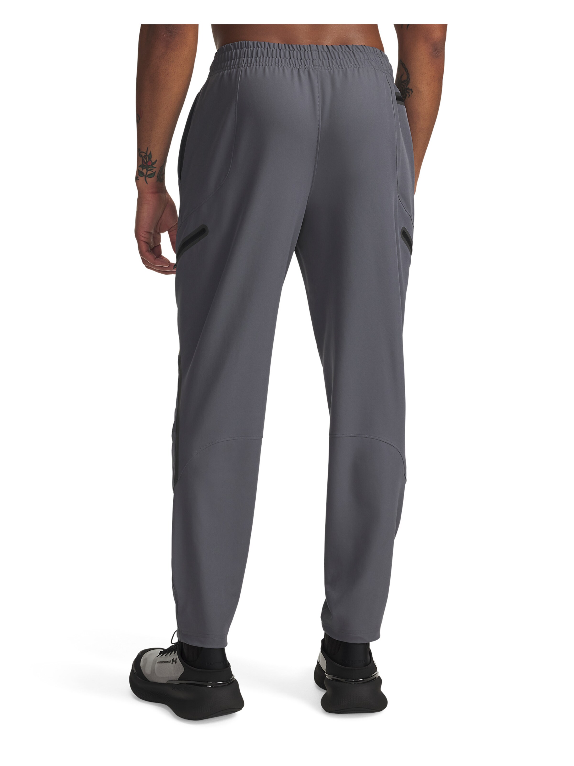 UNDER ARMOUR Tapered Sportbroek 'Unstoppable' in Grijs