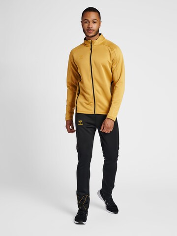 Hummel Sports sweat jacket 'Cima' in Yellow