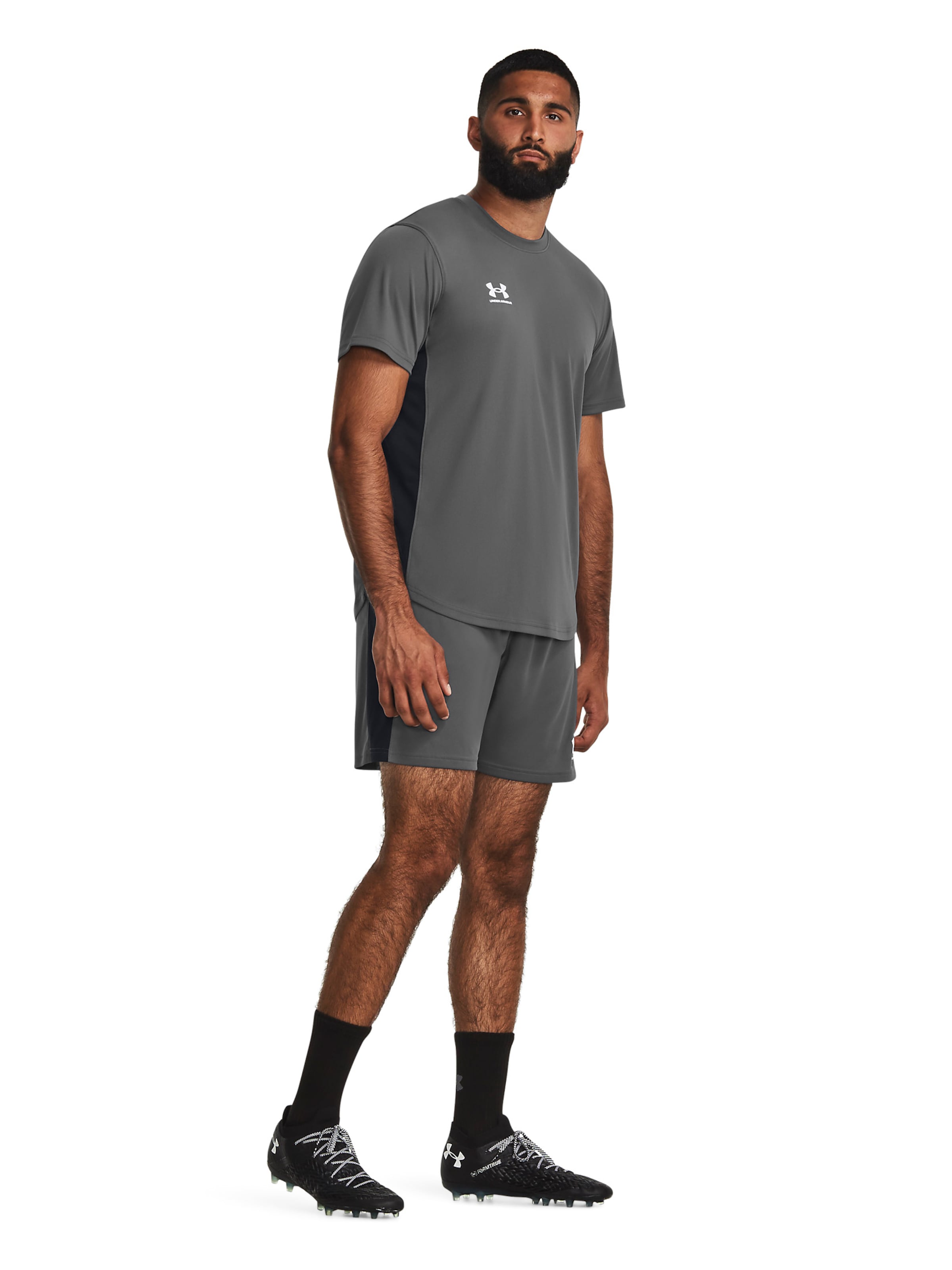 UNDER ARMOUR regular Παντελόνι φόρμας 'Challenger' σε γκρι