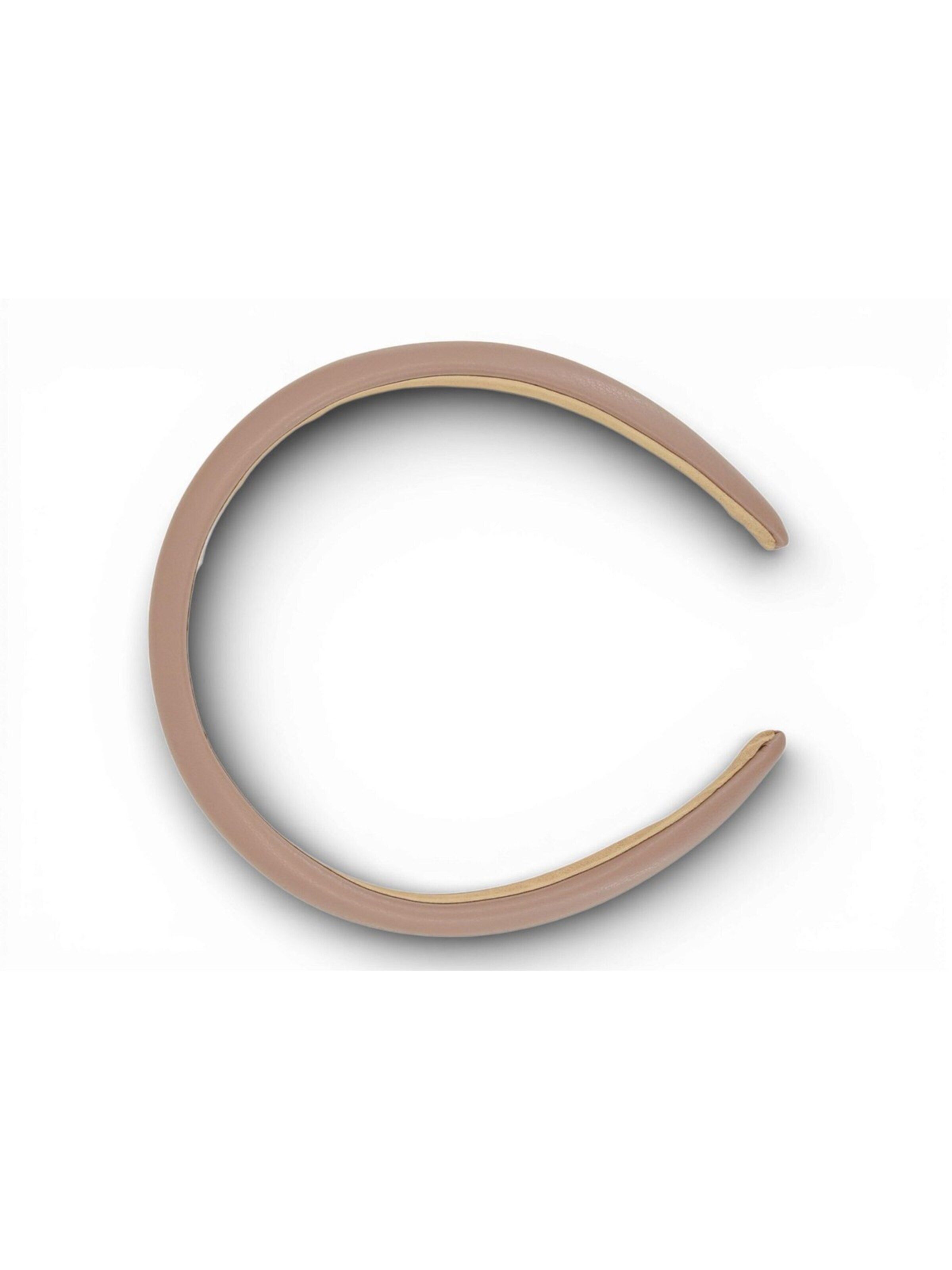 styleBREAKER Hair jewelry 'Haarreif Kunstleder Optik Breit' in Grey