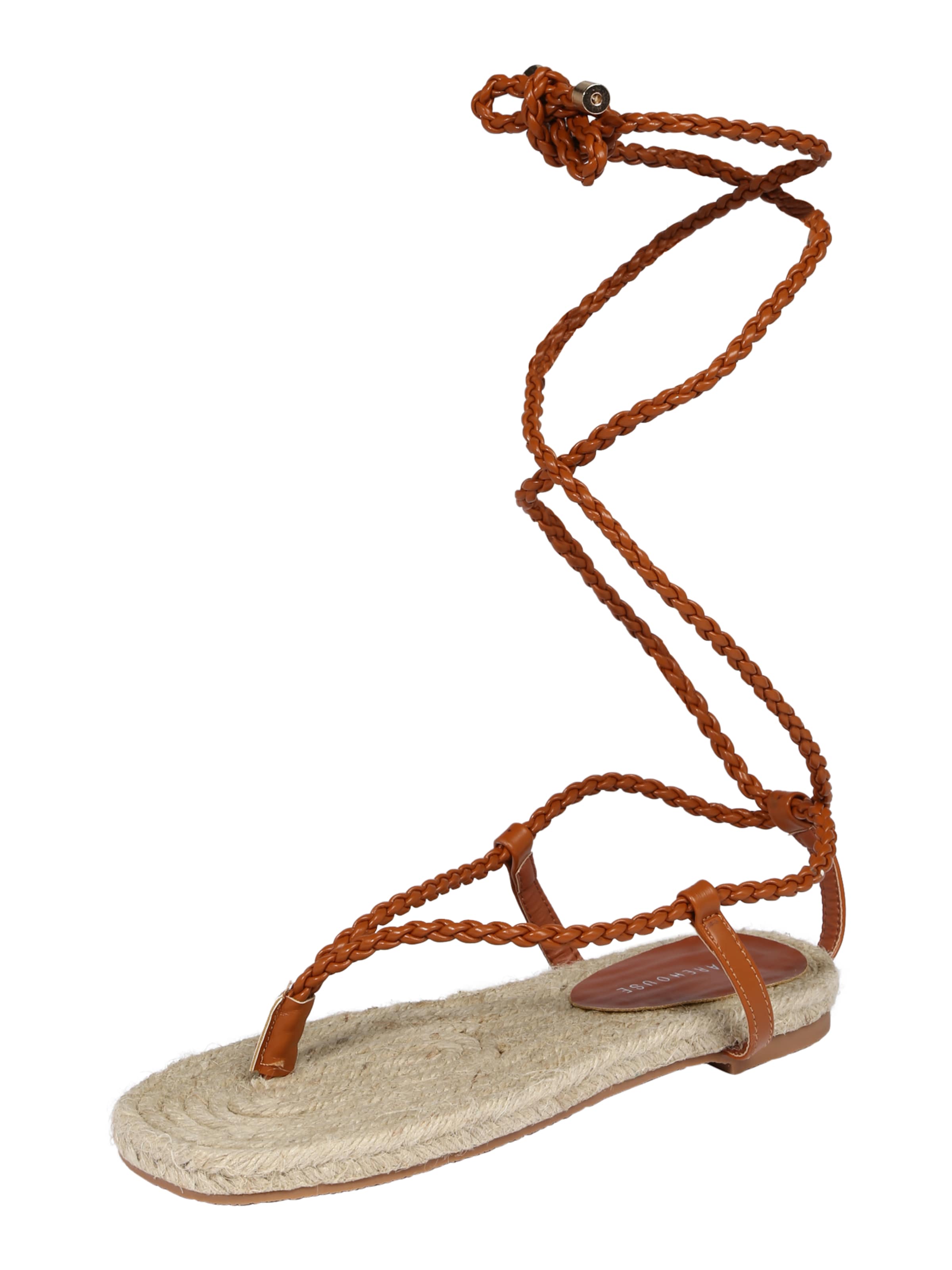 Flip-flops de la Warehouse pe bej: față