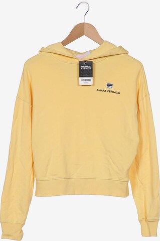 Chiara Ferragni Sweatshirt & Zip-Up Hoodie in S in Yellow: front