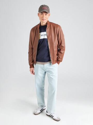 JACK & JONES Sweatshirt 'JJHAYATO' i blå