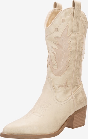 Salinyang Cowboylaarzen in Goud: voorkant