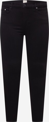 FRENCH CONNECTION Skinny Jeans in Black: front