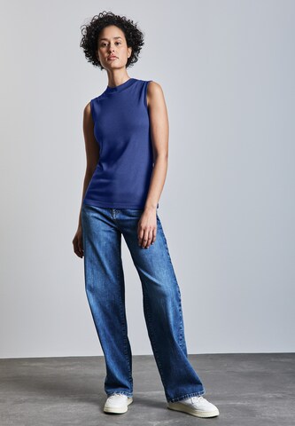 STREET ONE Basic Top mit Turtleneck in Blau