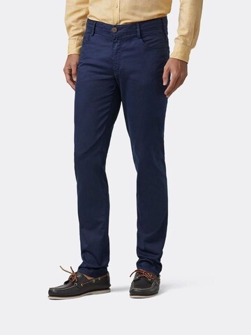 Coupe slim Pantalon chino 'Phoenix' MMXGERMANY en bleu : devant