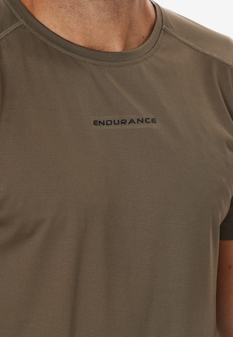 ENDURANCE Functioneel shirt 'Angus' in Bruin