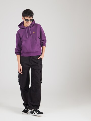 Carhartt WIPSweater majica - ljubičasta boja: prednji dio