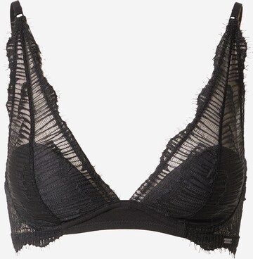 Calvin Klein Underwear Triangle Bra in Black: front