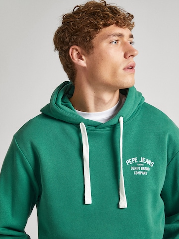 Pepe Jeans Суичър 'Rufus' в зелено