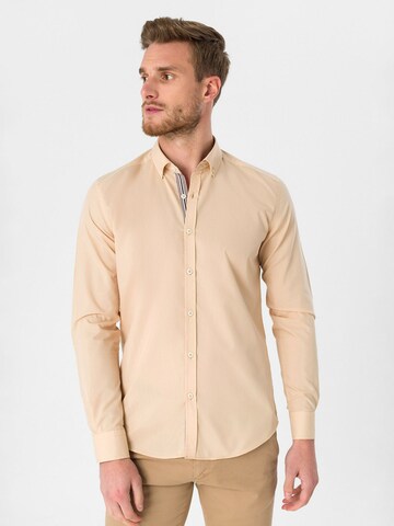 Moxx Paris - Ajuste regular Camisa en beige: frente