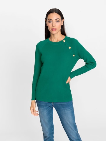 heine - Pullover em verde: frente