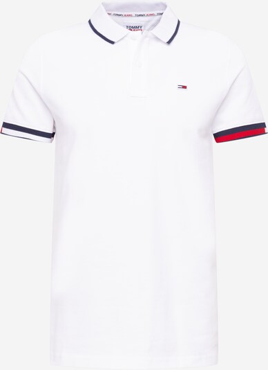 Tommy Jeans Poloshirt in nachtblau / rot / weiß, Produktansicht