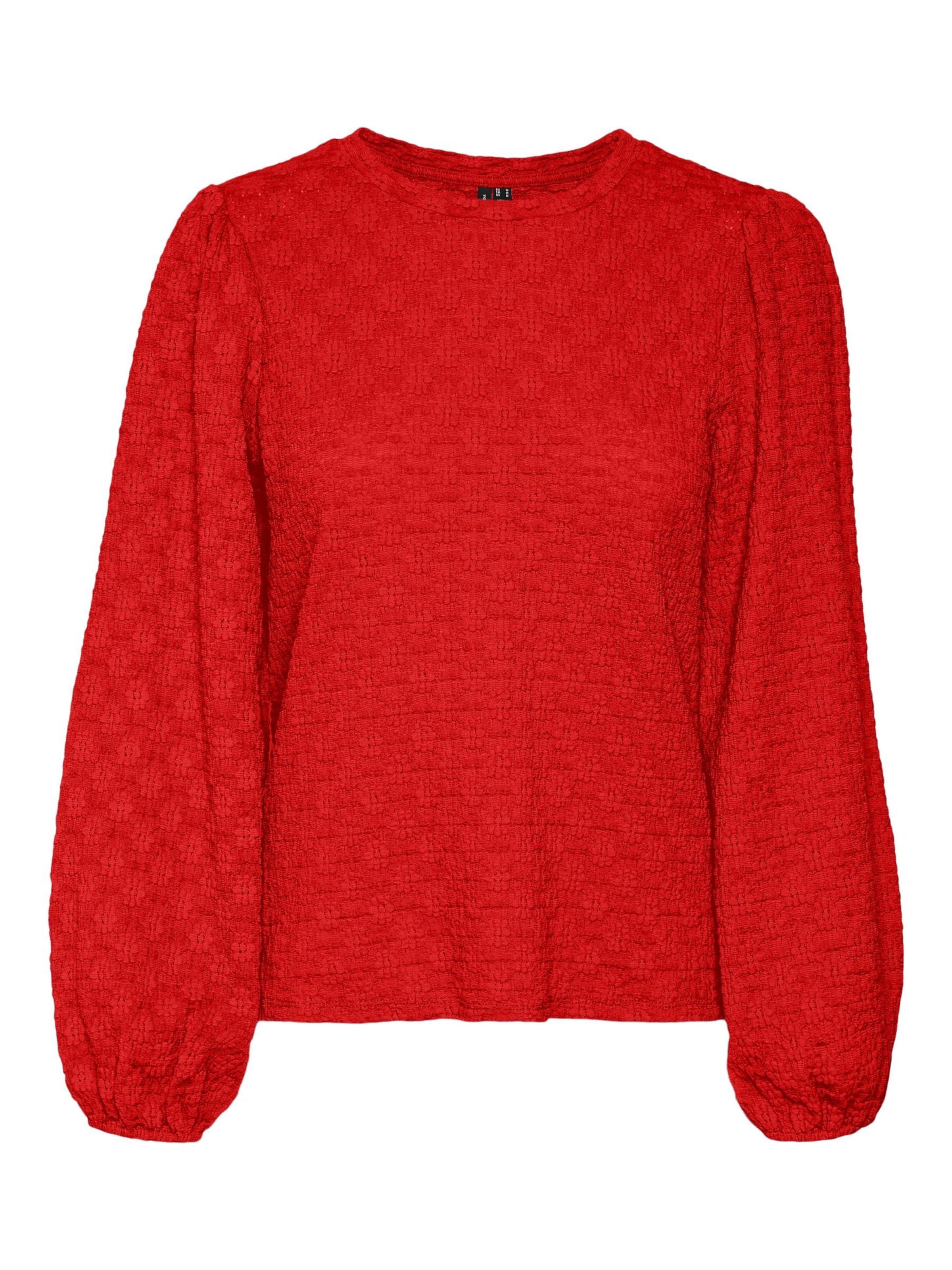 Chemisier 'Flower' VERO MODA en rouge : devant