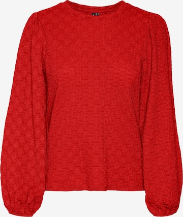 VERO MODA - Blusa 'Flower' en rojo: frente
