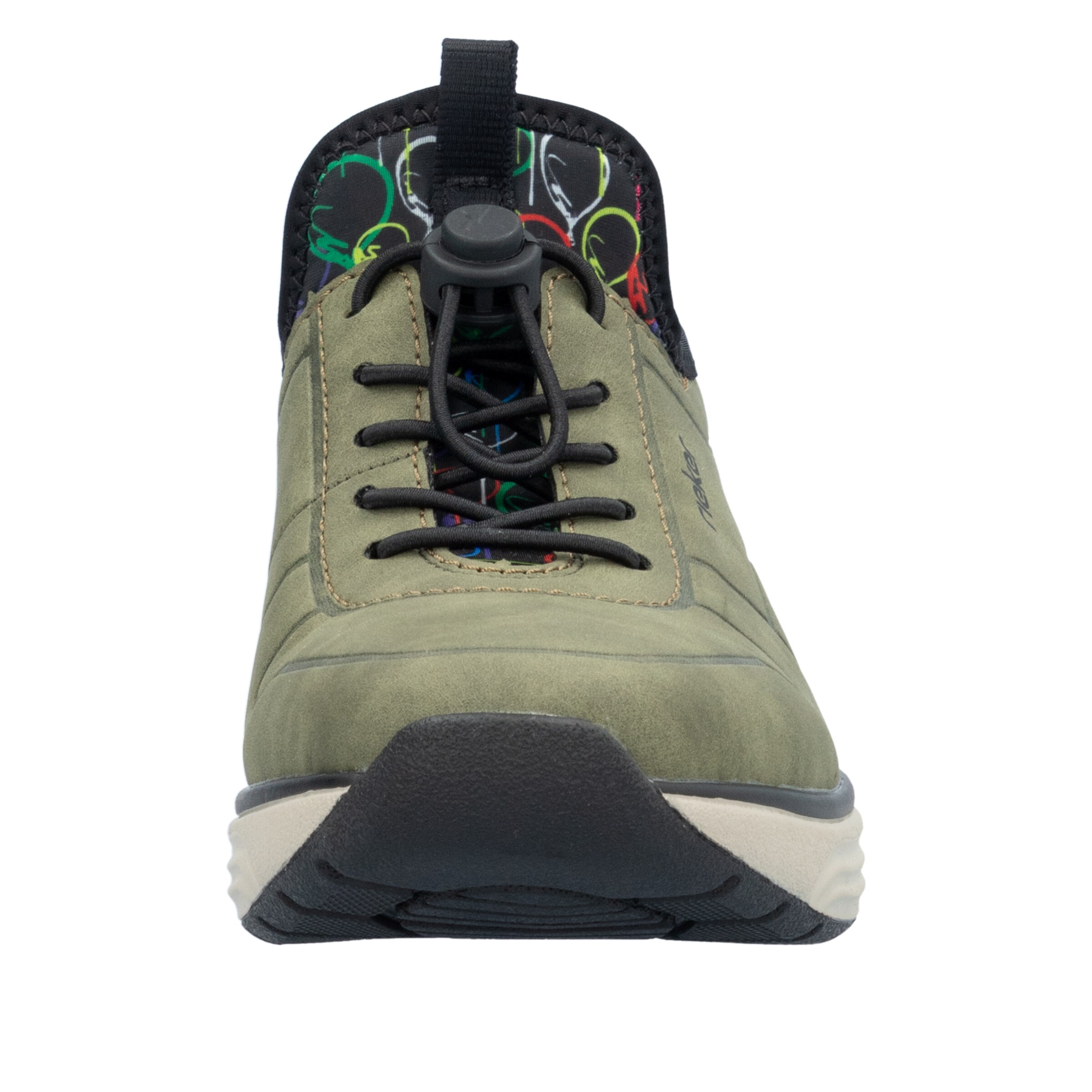 Chaussure de sport à lacets Rieker en vert