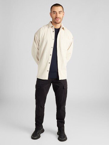 JACK & JONES Regular Fit Hemd 'DIGITAL' in Beige