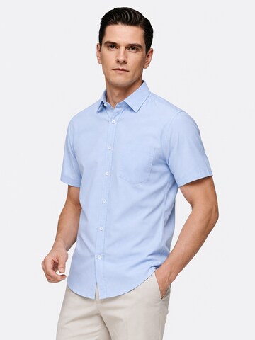 ALLTHEMEN Regular Fit Hemd 'Reine'‌‌‌‌‌‌‌ in Blau