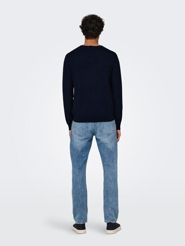 Pull-over Only & Sons en bleu
