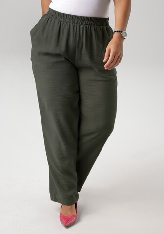 Aniston Regular Hose in Grün: Vorderseite