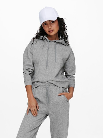 ONLY PLAY Athletic Sweatshirt in Grey: front