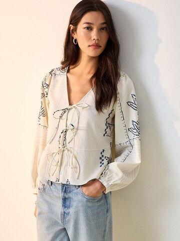 Next Bluse in Beige: Vorderseite